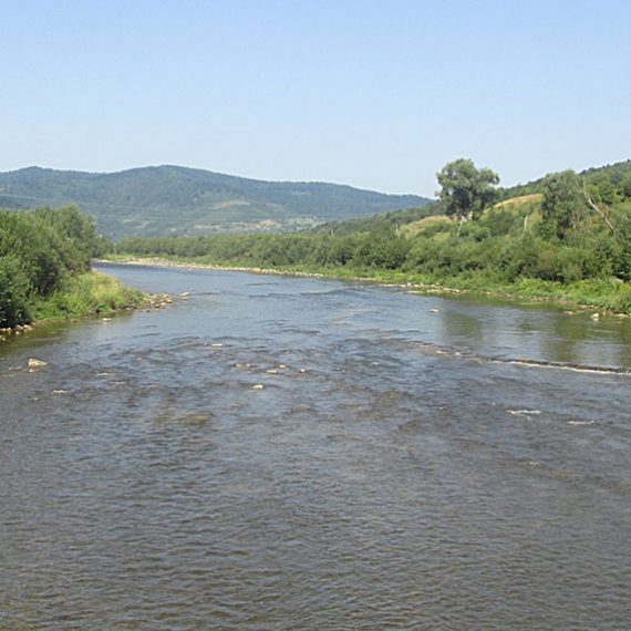 Река Стрый в Карпатах