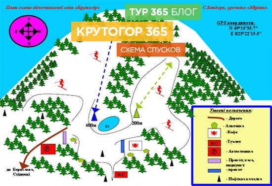 Схема спусков Крутогор365