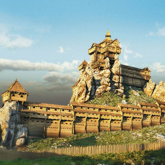 Крепость Тустань в Карпатах